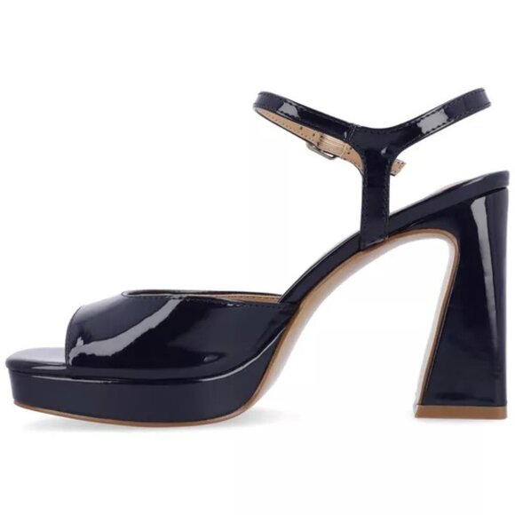 Journee Collection Ziarre Vegan Leather Platform Sandal women's Size 8 1/2 NIB - Picture 2 of 4
